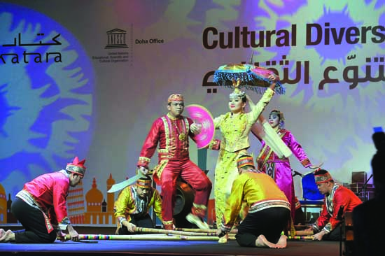 During the Philippine cultural diversity show at Katar yesterday. Photo by Kammutty VP